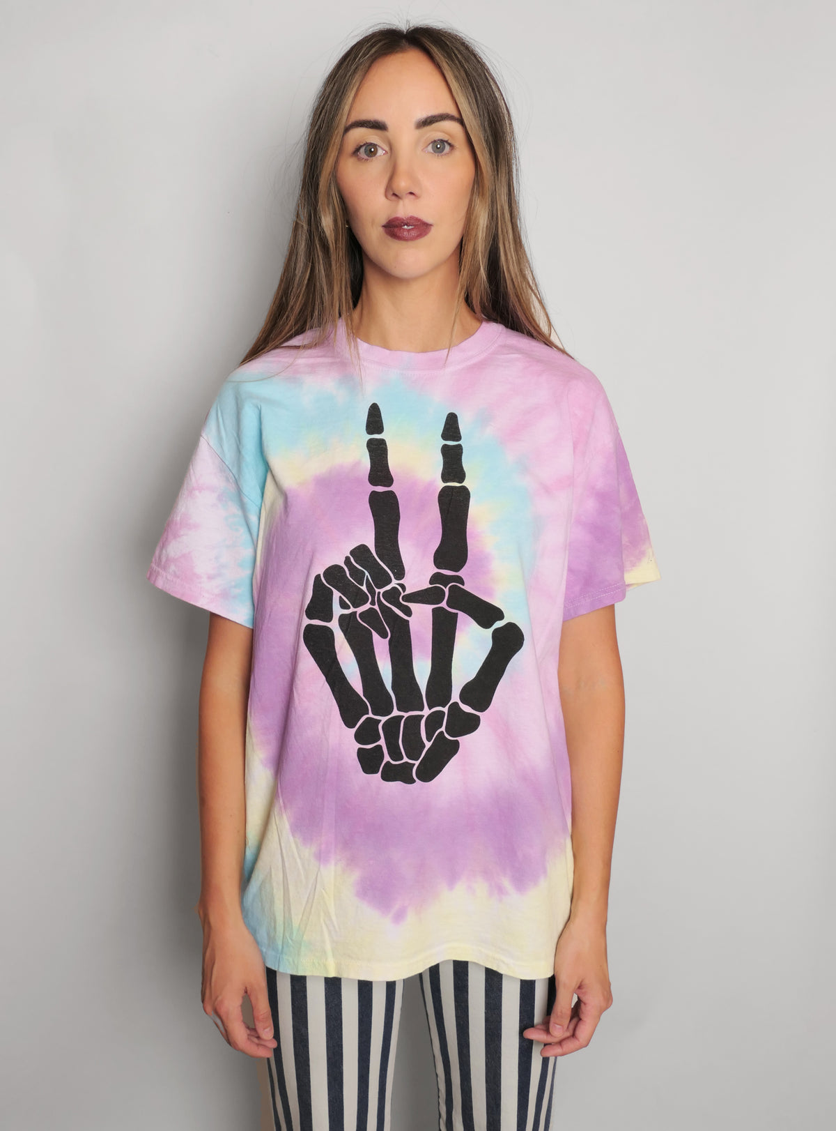 Peace Bones Tie Dye Tee