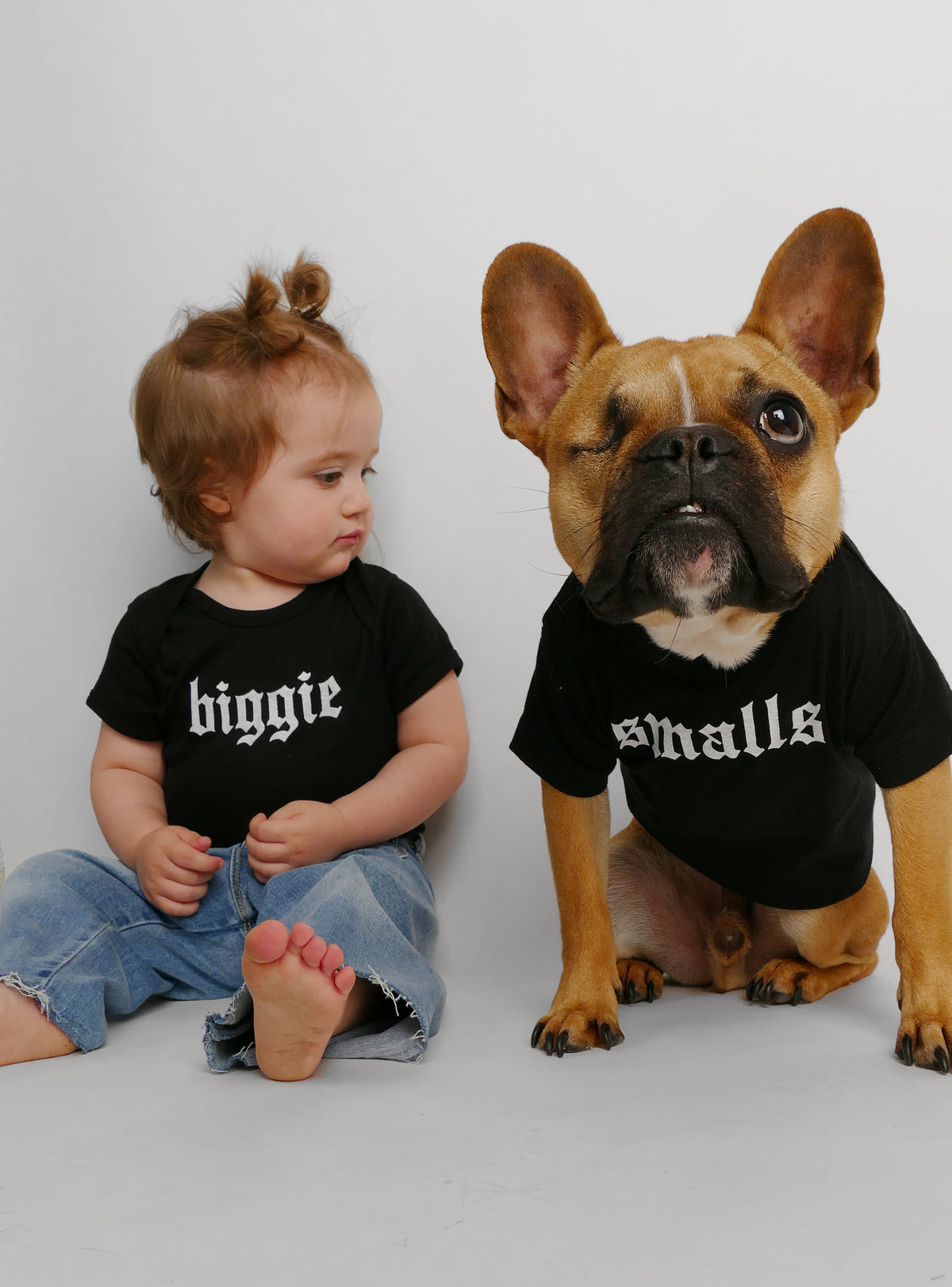 Biggie + Smalls (2-Pack) Baby + Dog Set