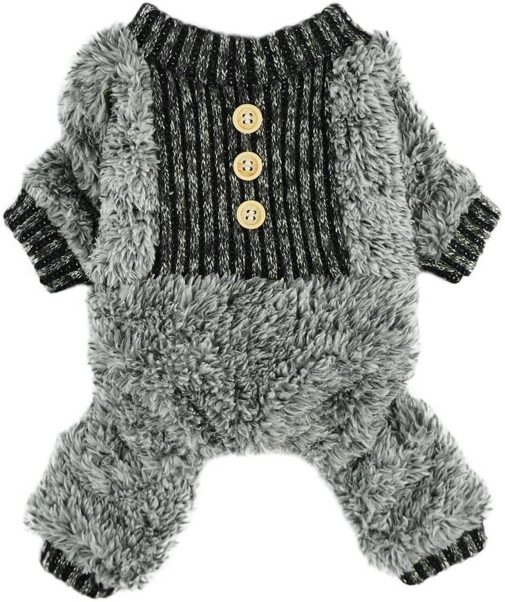 Fuzzy Grays Dog Pajama Jumpsuit