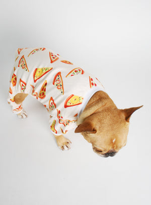 Pizza Party Dog Pajama Jumpsuit - Club Huey