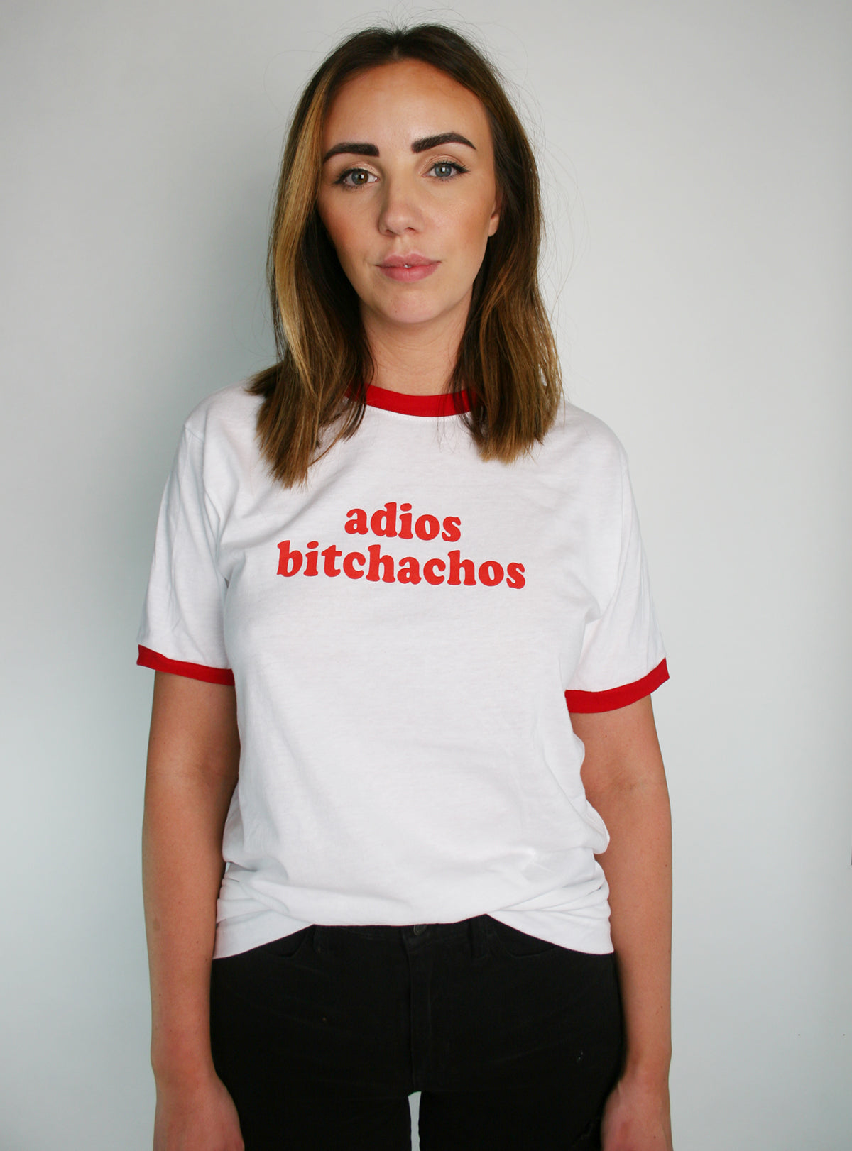 Adios Bitchachos Ringer Tee