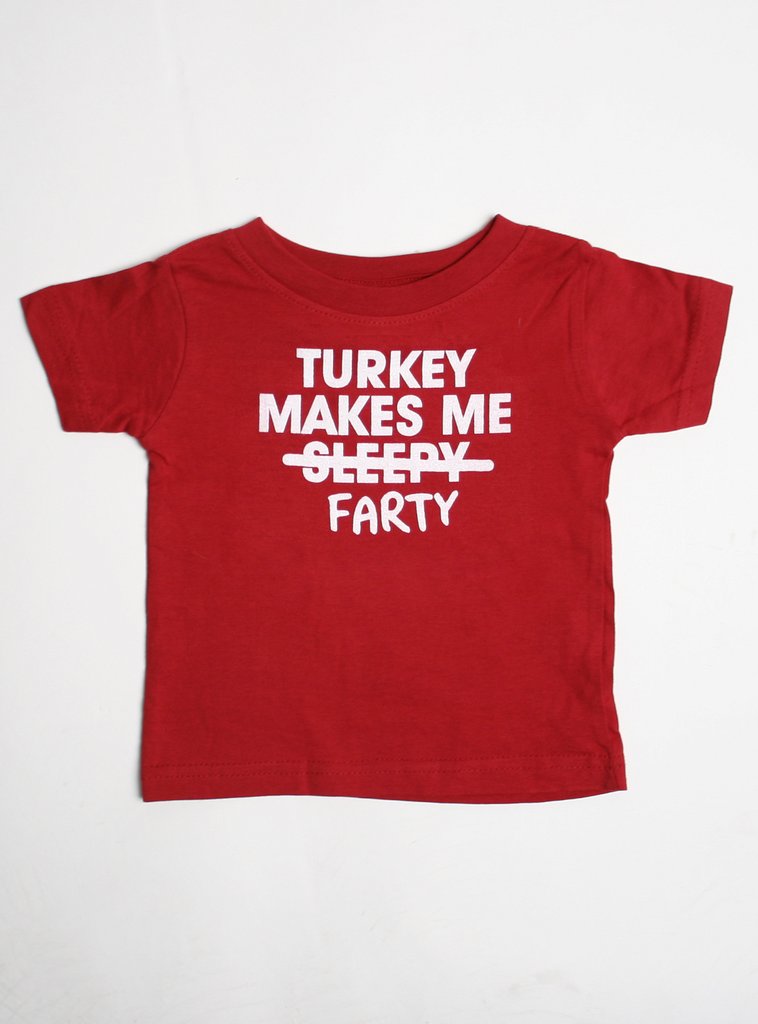 Turkey Makes Me Farty Dog Tee