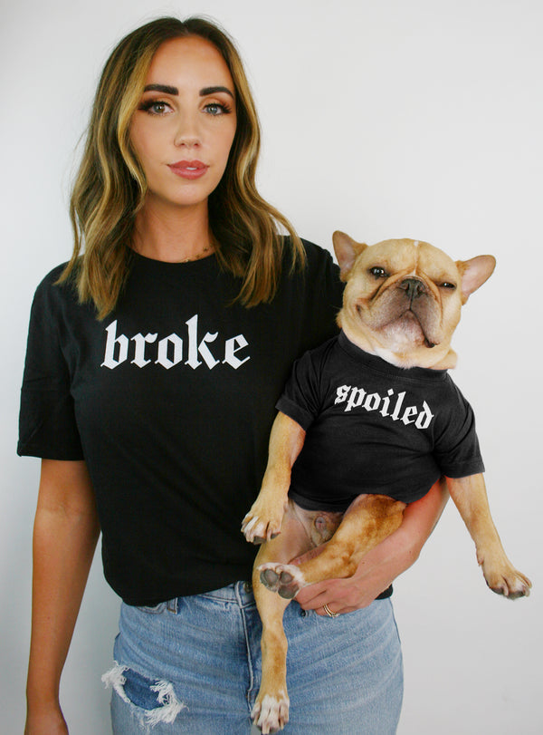 Broke + Spoiled Matching T-Shirt Set - Club Huey