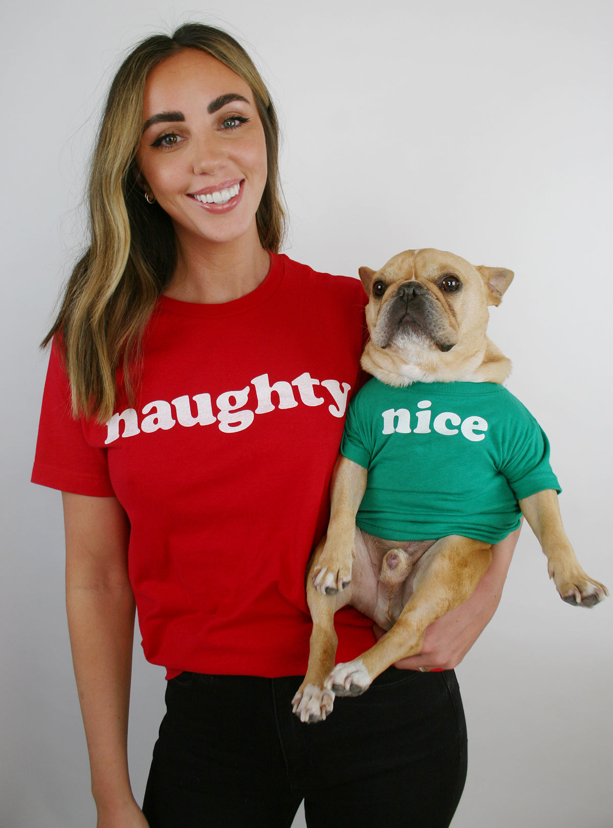 Naughty + Nice Matching T-Shirt Set