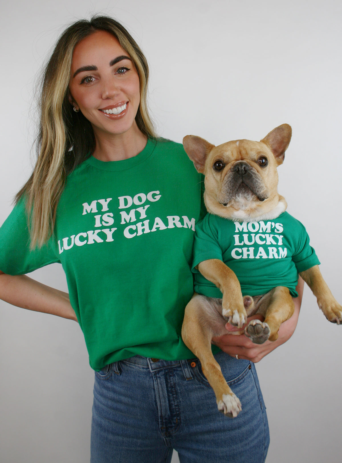 Mom&#39;s Lucky Charm Matching T-Shirt Set