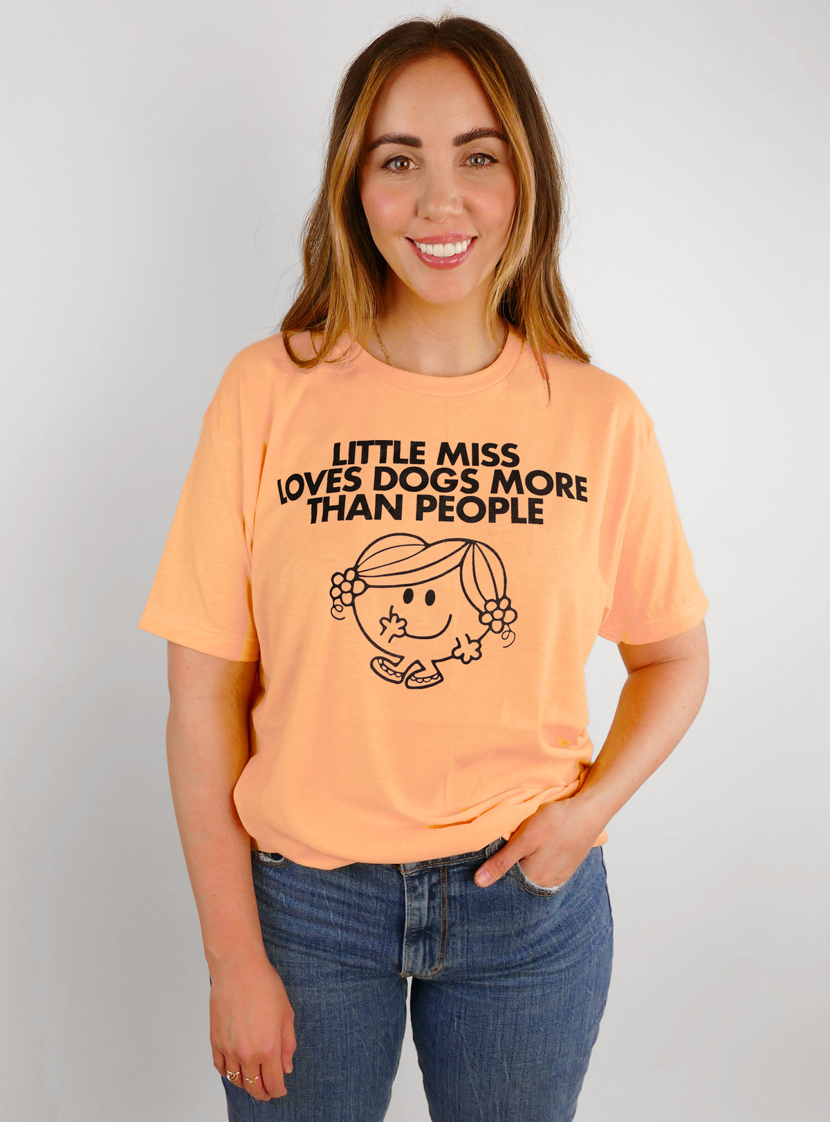 Little Miss Loves Dogs More Than People Tee