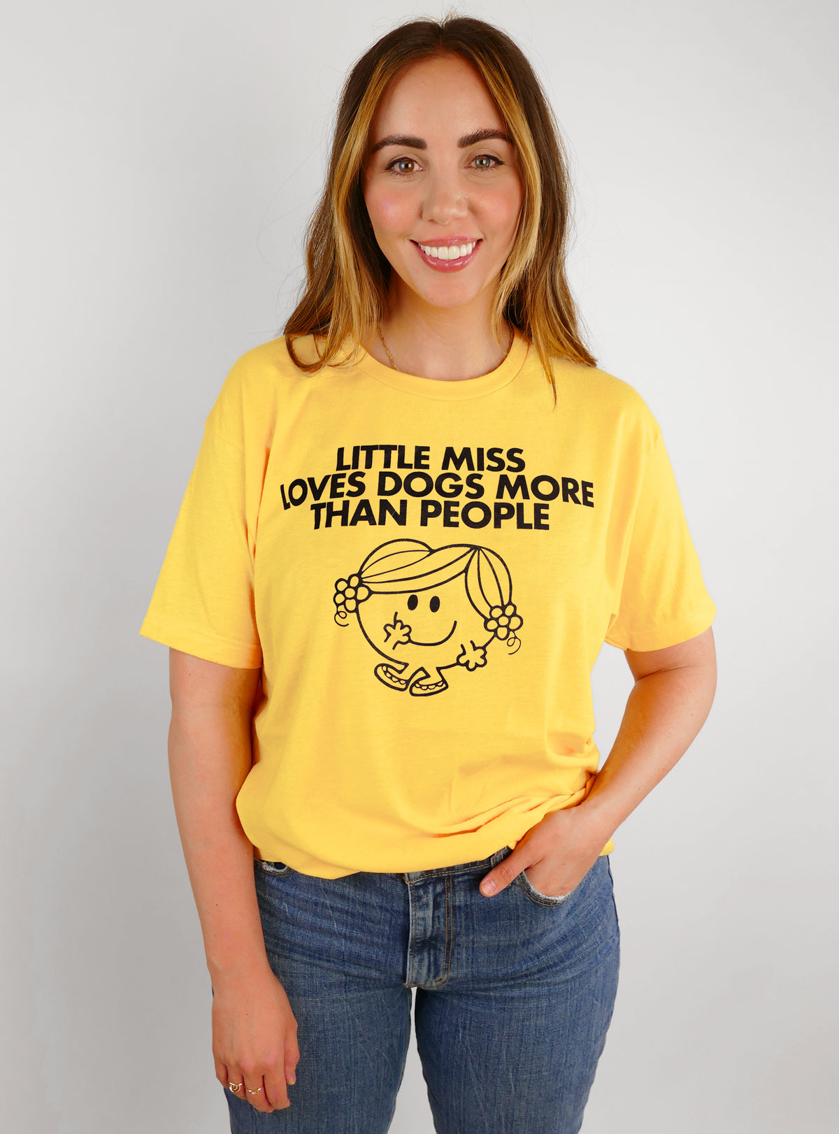 Little Miss Loves Dogs More Than People Tee