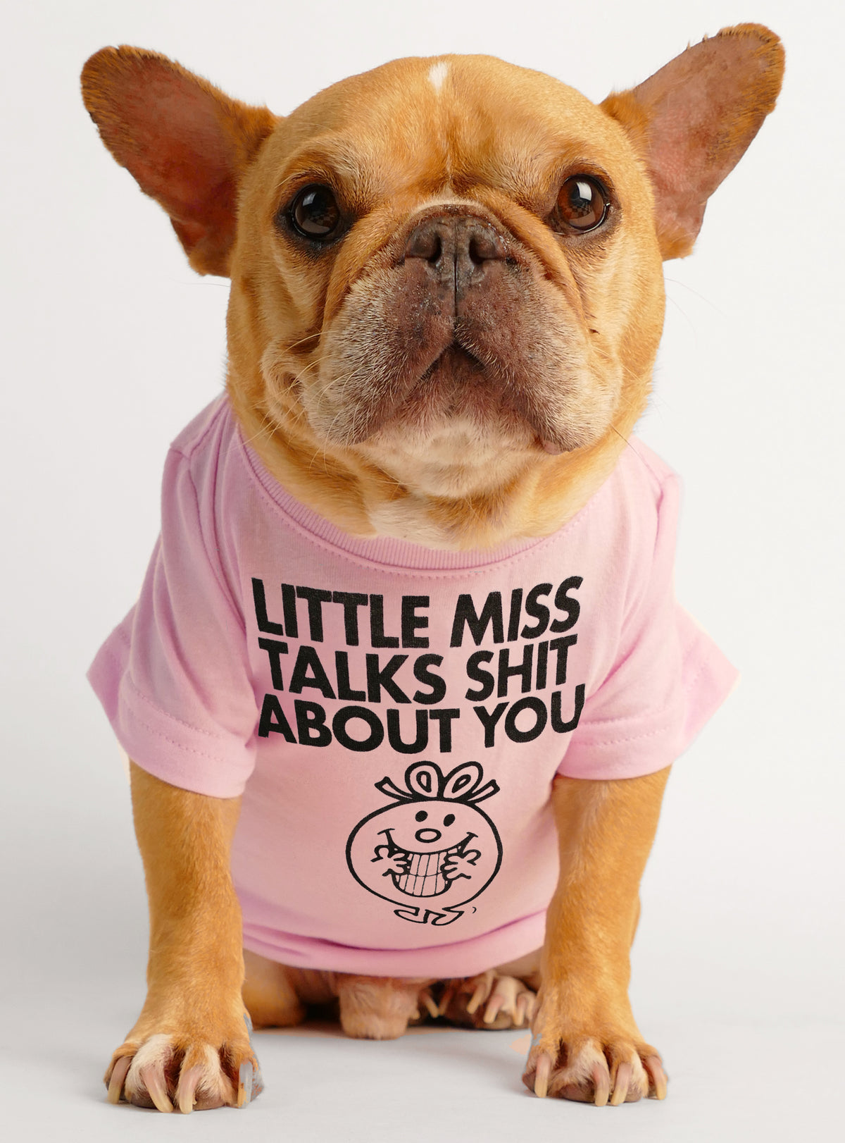 Little Miss Talks About You Dog Tee